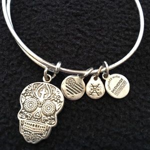 Alex and Ani bangle - Calavera Charm